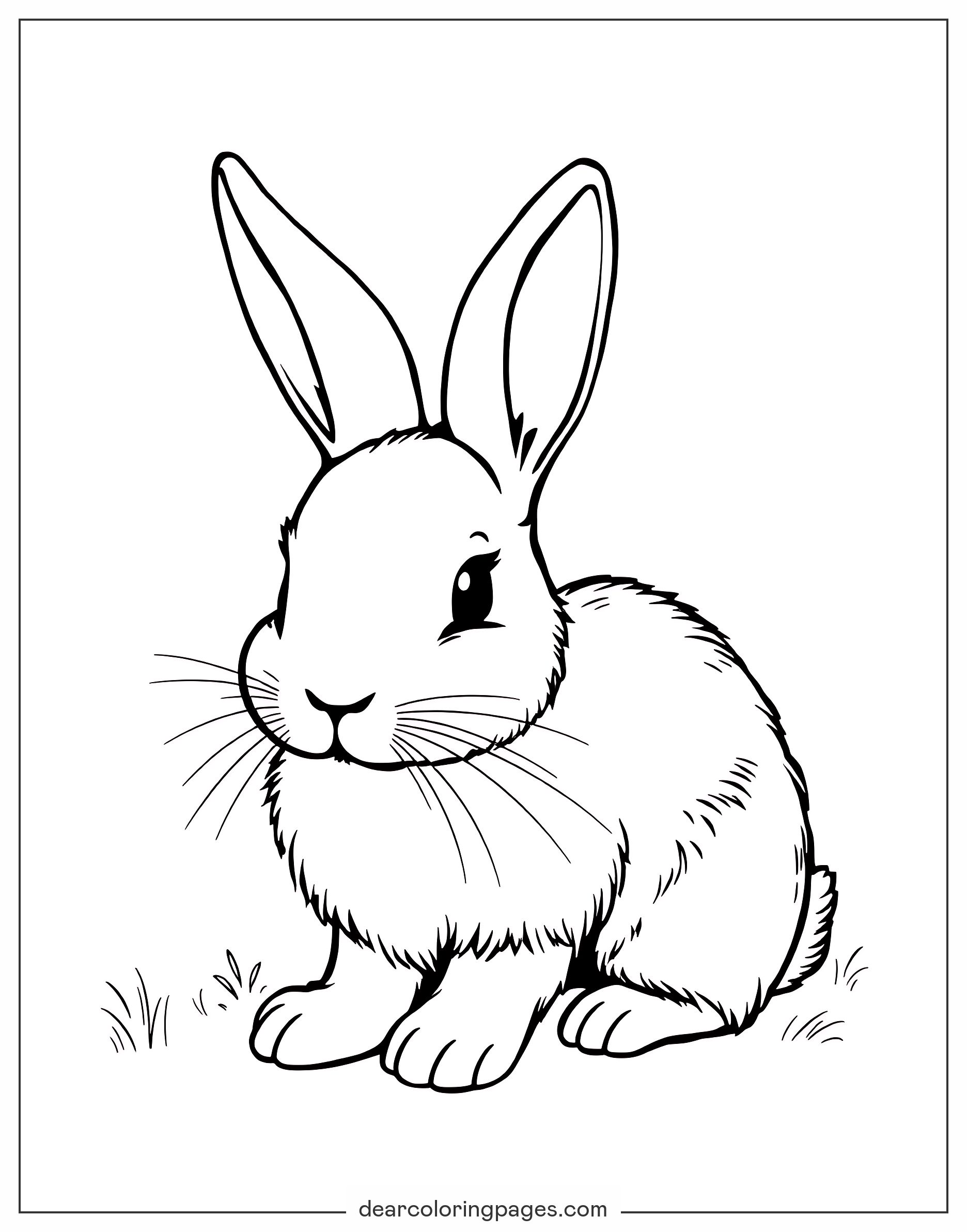 Bunny Coloring Sheet