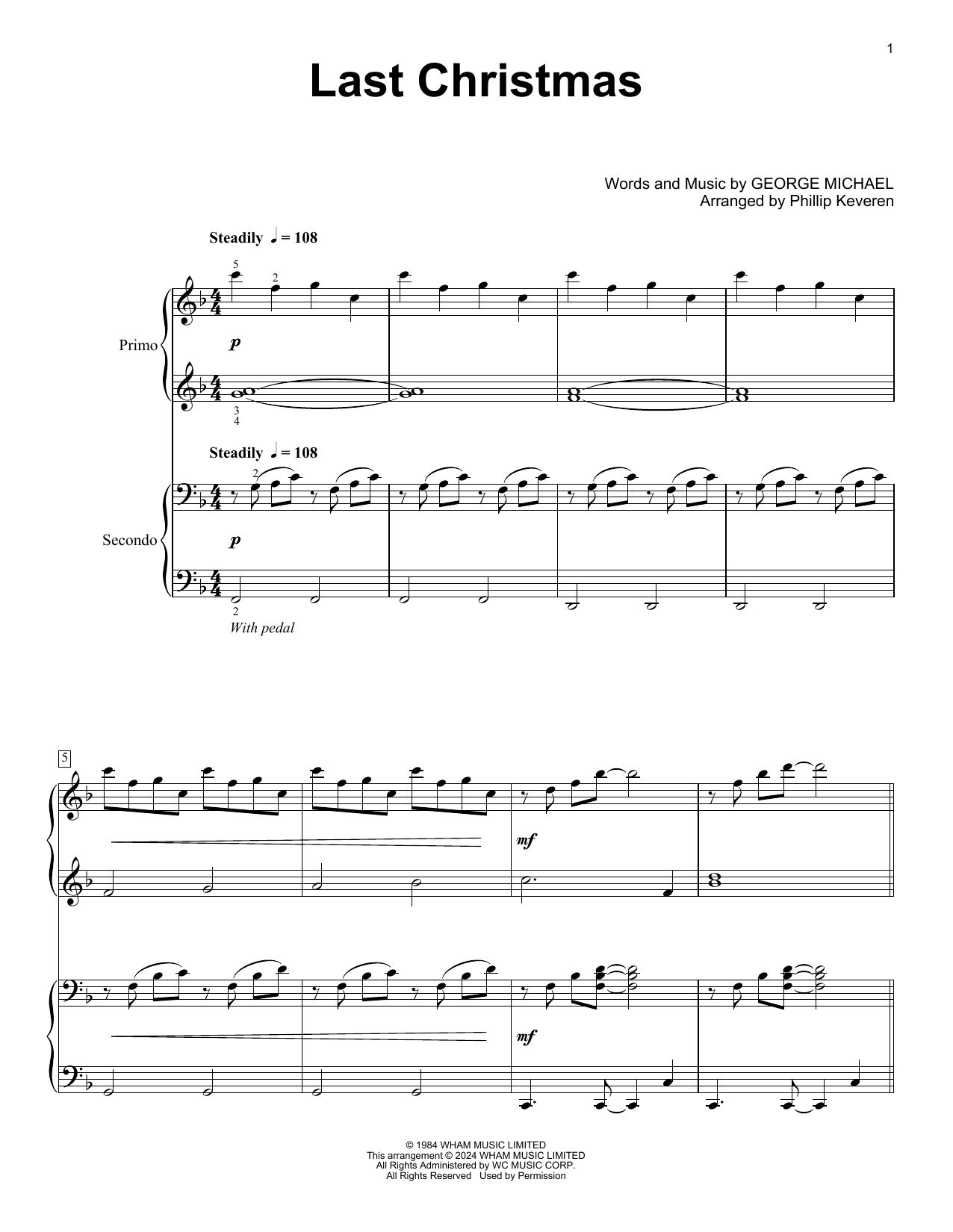 Last Christmas Piano Sheet Music